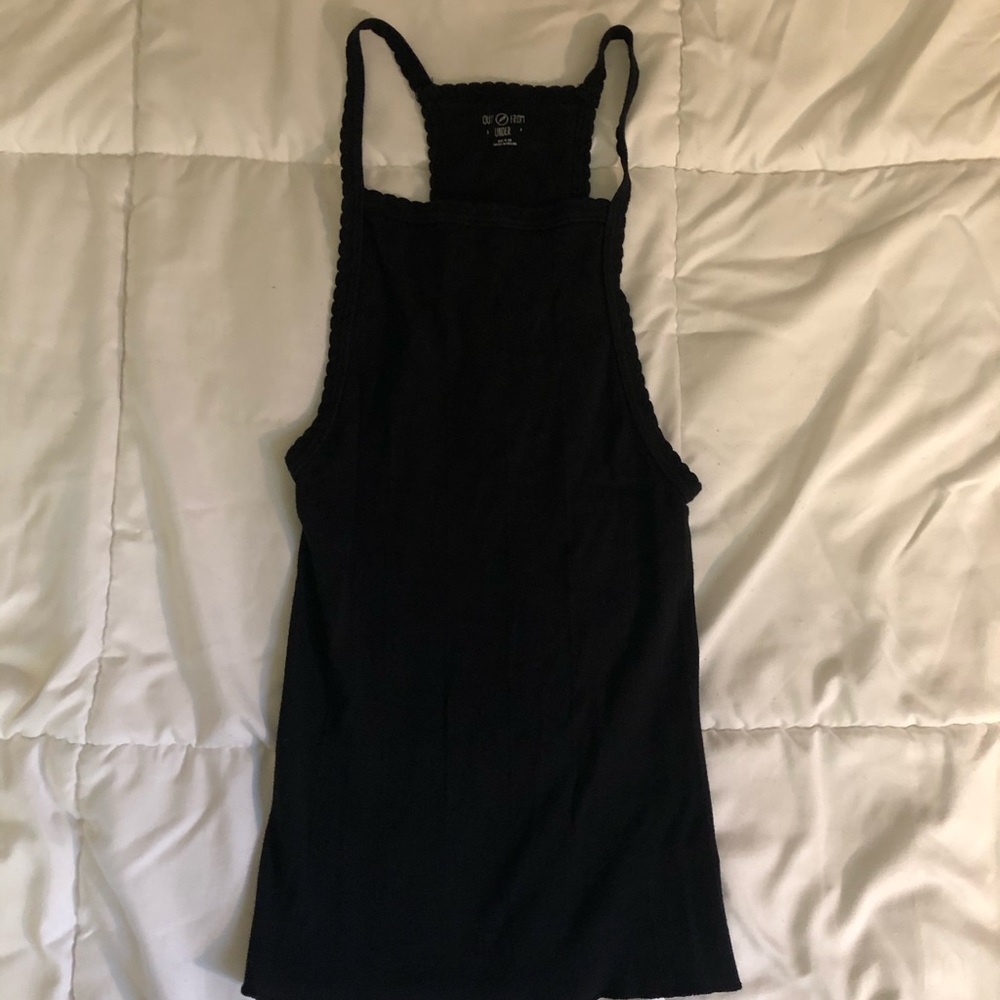 Black tank top